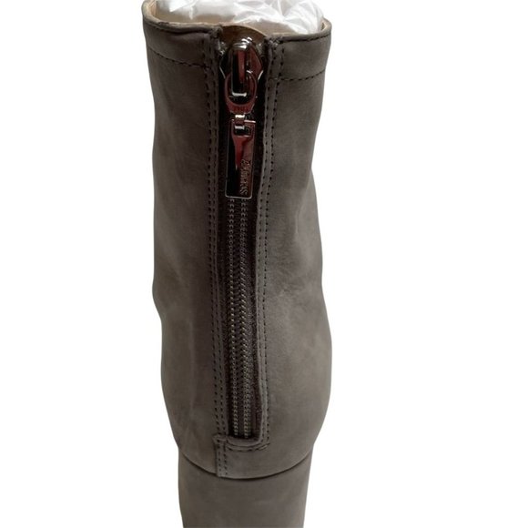 NIB SCHUTZ BRAELYN FRONT LACE SUEDE BOOTIES IN MOUSE/LIGHT GREY SZ:9 NWT - Picture 14 of 16